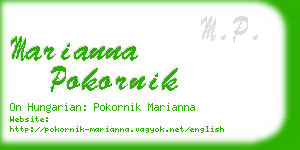 marianna pokornik business card